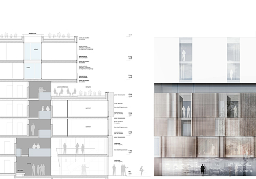 Wettbewerb Wohnungsneubau an der Tel-Aviv-Straße in Köln - LC4